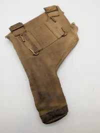 Britisk Mønster 1937 Canvas Revolverhylster omsyet til  Neuhausen