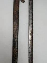 Fransk Model 1874 bajonet med Metalskede