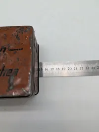Tysk Reichsbahn Verbandpäckchen førstehjælpsæske i metal