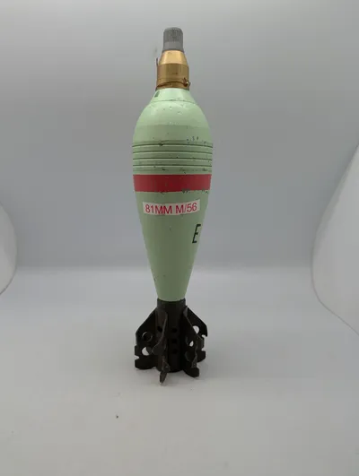 Dansk 81mm M/56 Mortérgranat, Inaktiv Øvelsesammunition