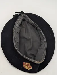 Danske Livregiment Baret med Forgyldt Emblem