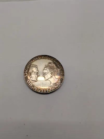 Danmark 200 Kroner 1992 Sølvmønt, Margrethe II og Prins Henrik Sølvbryllup