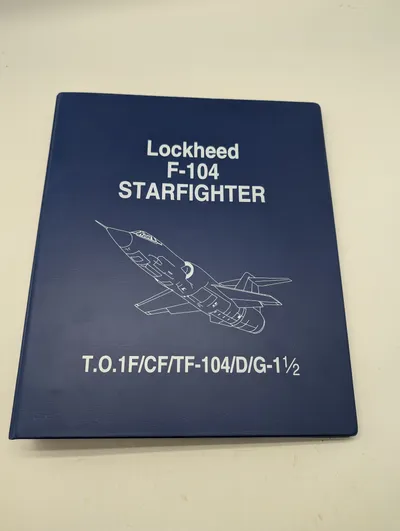 Lockheed F-104 Starfighter Teknisk Manual T.O.1F/CF/TF-104/D/G-1½