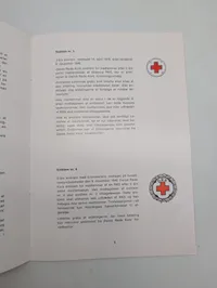 Dansk Røde Kors dokumentpakke vedrørende dekorationer og emblemer, 1981