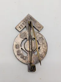 Tysk Hitlerjugend HJ-Leistungsabzeichen i sølv, M1/34 Karl Wurster