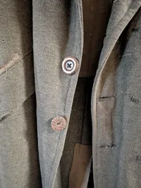 Tysk mantel WW2 brugt eftekrigen grundet tøjmangel 