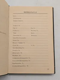 SS Kalender 1945: Lommebog for danske SS-Frivillige, original og komplet 