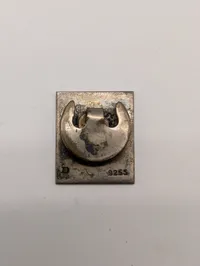 Danish WWII Resistance Bellerophon Enamel Silver Lapel Pin