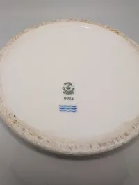 Danish Air Force Porcelain Serving Bowl with Royal Crest