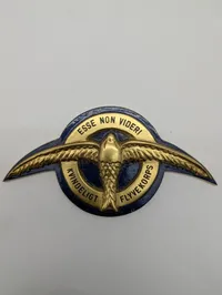 Kvindeligt Flyvekorps (KFK) Stort Emblem med Motto 'Esse Non Videri'