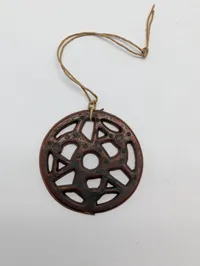 German WHW WW2  Openwork Wheel Pendant