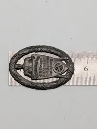 1938 SA Gruppe Niederrhein Wettkampftage Duisburg Commemorative Badge