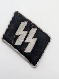 WWII German Waffen-SS Officer Bullion Collar Tab, original ??