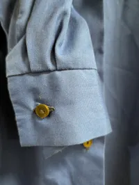 Vintage FDJ (Freie Deutsche Jugend) blå arbejdsjakke med broderet emblem Østtyskland DDR