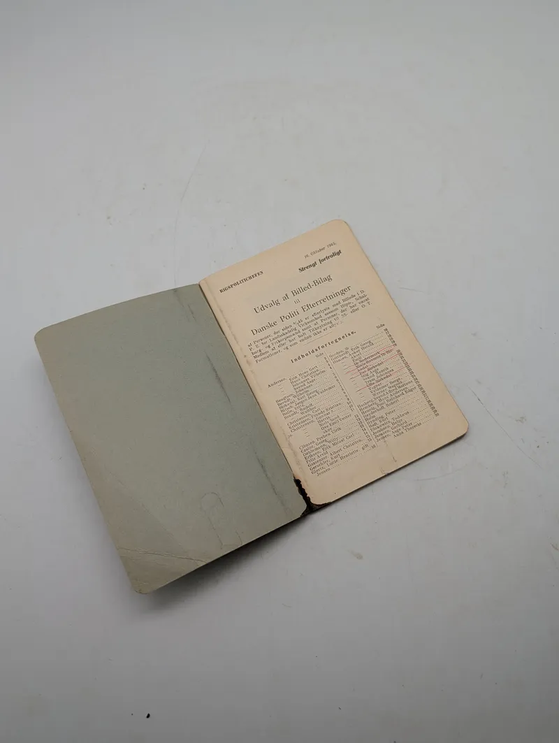 Rigspolitichefen, Udvalg af Billed-Bilag til Danske Politi Efterretninger, 1945