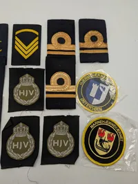 Samling af danske Marinehjemmeværnet (MHV) distinktioner og mærker