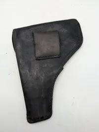 Militær pistolhylster i sort læder til Walther PPK eller lignende