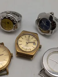 Samling af vintage ure og fingerringsure inkl. Certina og Hoverta