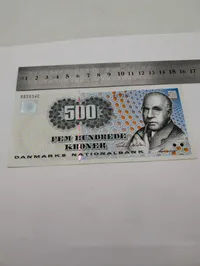 Danmark 500 Kroner Seddel, 1997-serien, Niels Bohr
