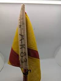 Dansk Militær Signalflag med Træstang, M-K 83