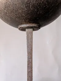 Antique Fencing Foil with Circular Guard and Cord-Wrapped Grip Fra Hærens officersskole 
