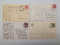 Set of Four Early 20th Century European Topographical Postcards