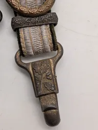 Tyske Wehrmacht Officer Sabelhængere i Sølvbroderi og Messing