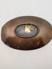 Dansk Bronze Fad med Solvognsmotiv