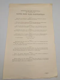 Dansk Røde Kors dokumentpakke vedrørende dekorationer og emblemer, 1981