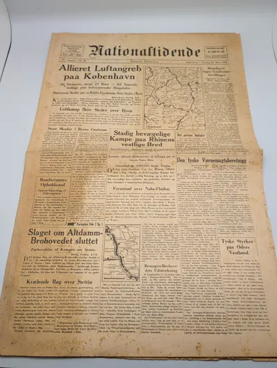 Nationaltidende Avis, 22. marts 1945, Allieret Luftangreb på København