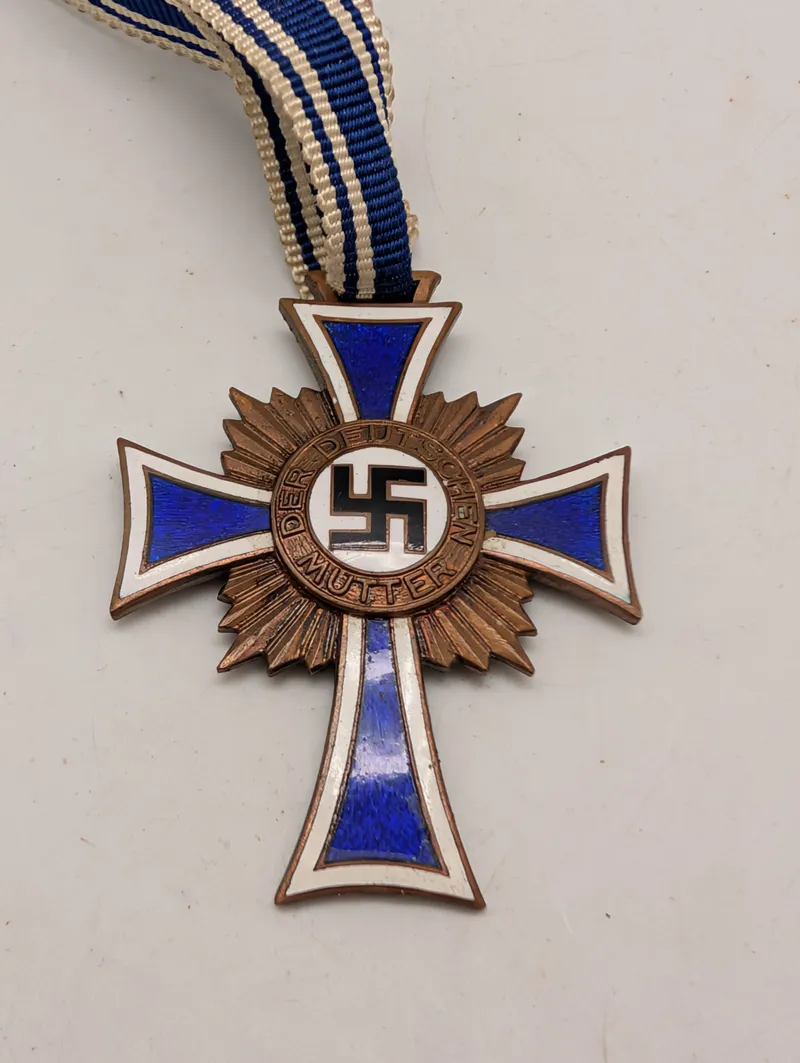 WWII German Cross of Honour of the German Mother in Bronze