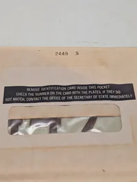 Illinois 1978-79 Lastbil Nummerplader i Original Konvolut