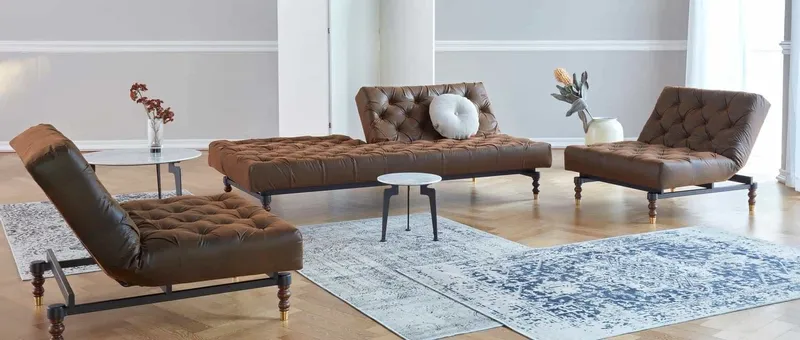 4 stk modul-stole/sofa fra Innovation Living i modellen “Oldschool” (design af Per Weiss).SKAL HENTES I NYBORG 