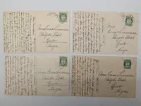 Set of Four Early 20th Century Norwegian Postcards by K. Abel