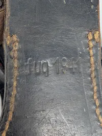 Tysk WWII Pioner-håndsav med læderskede, mærket 'fuq 1944'