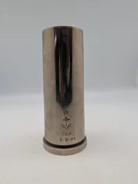 Dansk Søværn Sparebøsse i Metal med Krone og Anker, 1948