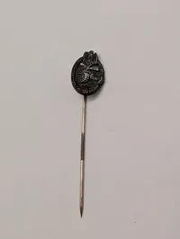 Tysk Panzerkampfabzeichen Miniatur Stickpin