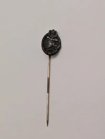 Tysk Panzerkampfabzeichen Miniatur Stickpin