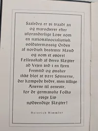 SS Kalender 1945: Lommebog for danske SS-Frivillige, original og komplet 