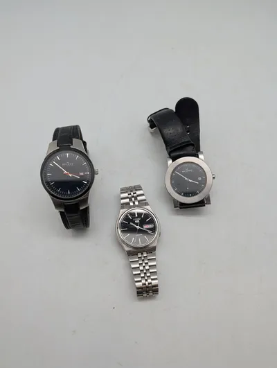 Samling af tre herreure fra Seiko og Skagen