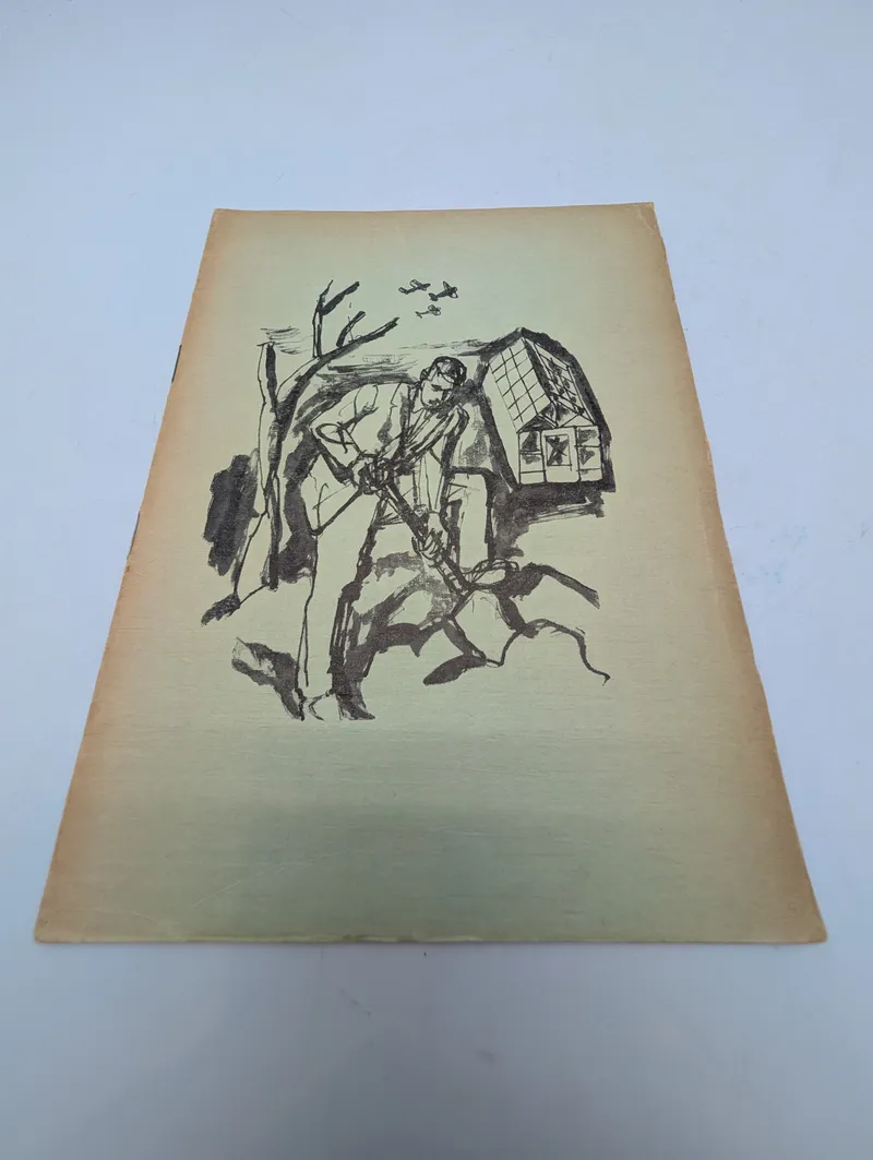 Hans Edvard Teglers, Ruderne knustes i vort drivhus, Signed First Edition 1951