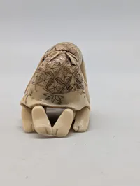 Antik JAPANESE HAND CARVED EROTIC NETSUKE FIGURES EDO / MEIJI PERIODE 