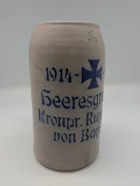 Tysk WWI Stentøjsølkrus, Heeresgruppe Kronprinz Rupprecht von Bayern