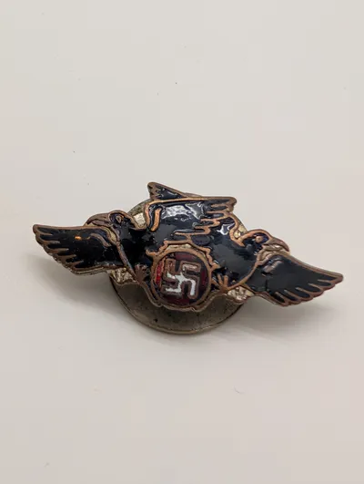 Dansk DNASAP ravnemærke WW2, originalt og Sjældent 