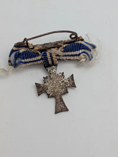 Tysk Moderskors i sølv (Ehrenkreuz der Deutschen Mutter) miniturer 