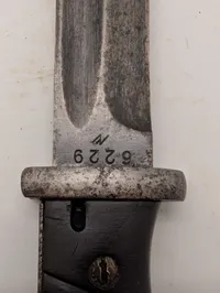 Tysk Mauser K98 Bajonet S84/98 med tilhørende metalskede, nummerens 
