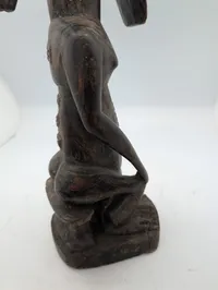 West African Baule Blolo Bian Wood Carved Male Spirit Spouse Figure