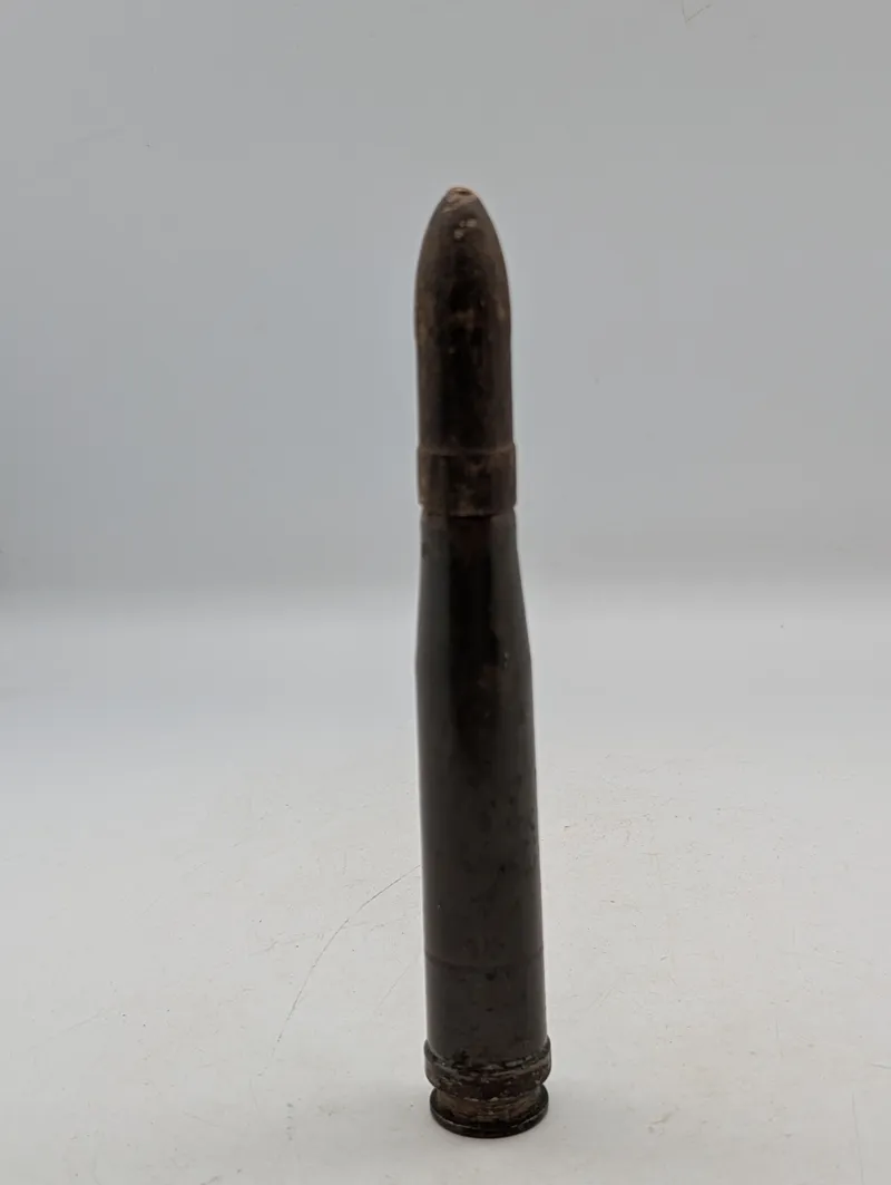 Tysk Løspatron til 2 cm Flak (20X138B). 1944, med træspids 