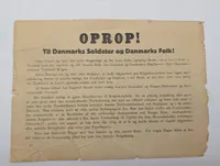 WWII German OPROP! Propaganda Leaflet for the Invasion of Denmark