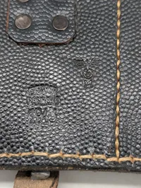 Stecher Freiberg K98 Ammunitionstaske i Læder, 1943 Krigsmarine, mint 